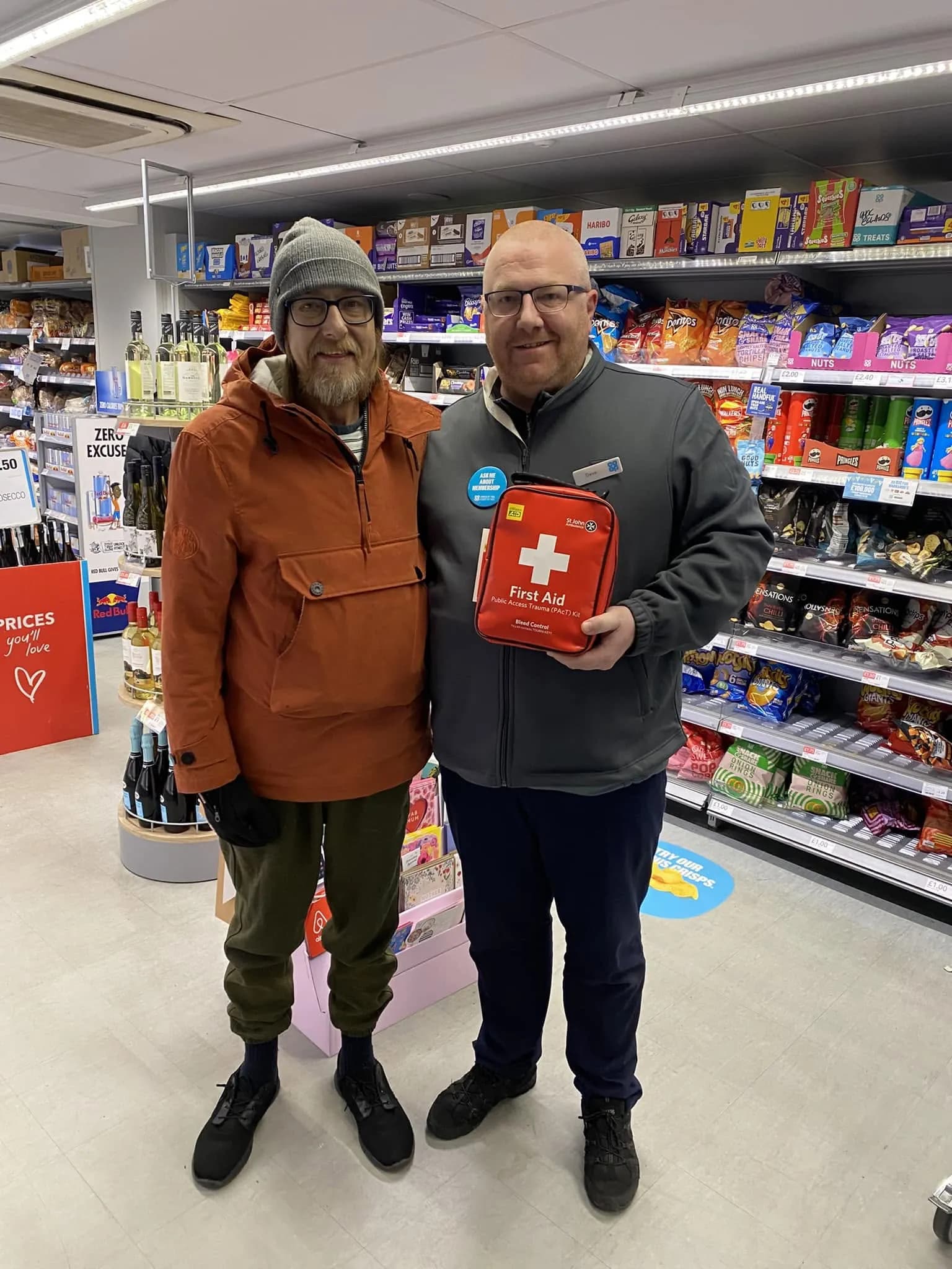 A bleed kit presented at a local Co-op